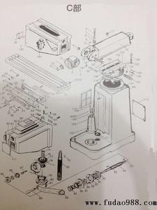 銑頭C部結構圖